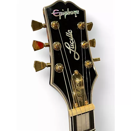 Used Epiphone BB King Lucille Ebony Hollow Body Electric Guitar Ebony