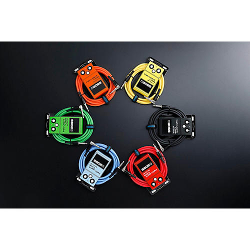 BOSS BIC-10 Straight to Angled Instrument Cable 10 ft. Orange