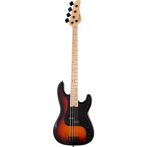 Schecter Guitar Research P-4 4-String Electric Bass Guitar 3-Tone Burst Black Pickguard