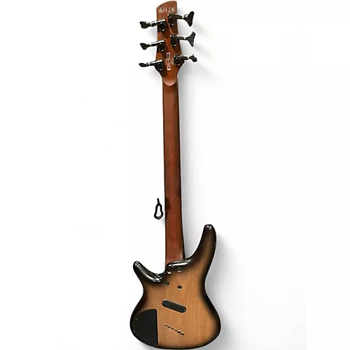 Used Ibanez SRC6MS Black Stained Burst Electric Bass Guitar Black Stained Burst