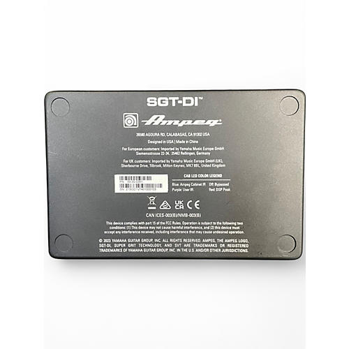 Used Ampeg SGT-DI Bass Effect Pedal