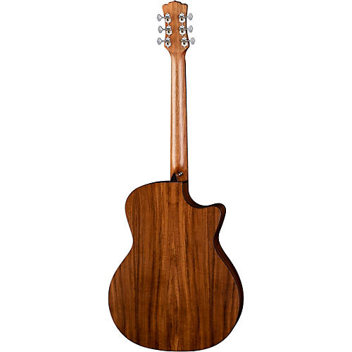 Luna High Tide Koa Left-Handed Grand Concert Acoustic/Electric Guitar Satin Natural