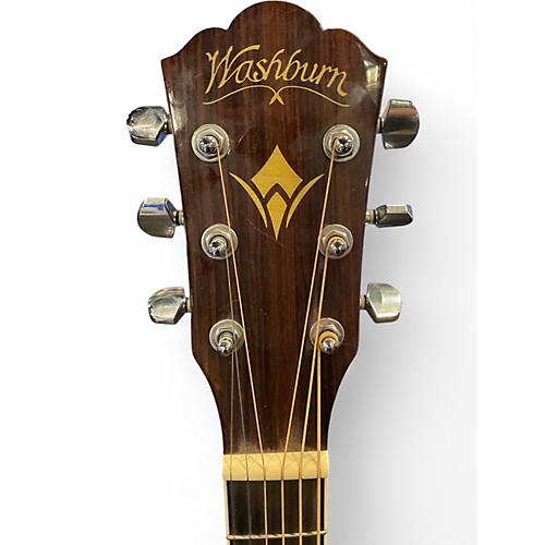 Used Washburn hd10slh-0 Natural Acoustic Guitar Natural