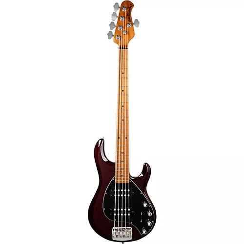 Ernie Ball Music Man StingRay Special 5 HH 5-String Bass Guitar Translucent Oxblood
