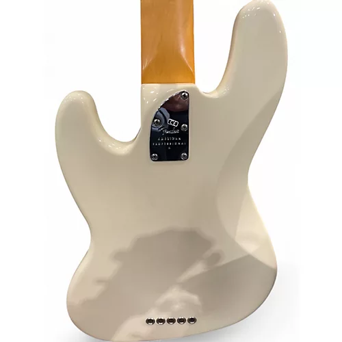 Used 2021 Fender American Professional II Jazz Bass V Olympic White Electric Bass Guitar Olympic White
