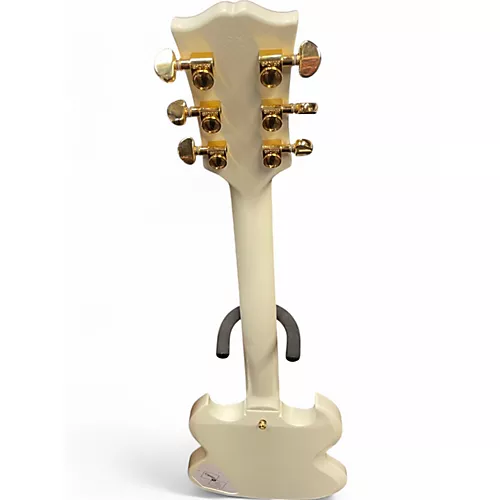 Used Epiphone Inspired by Gibson Custom 1963 Les Paul SG Custom With Maest Classic White Solid Body Electric Guitar Classic White