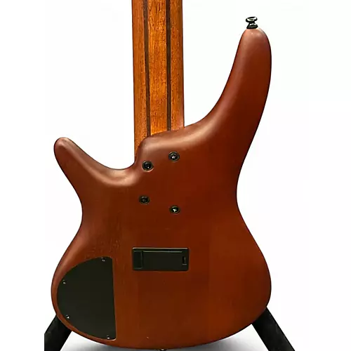 Used Ibanez SR505E  Brown Electric Bass Guitar Brown