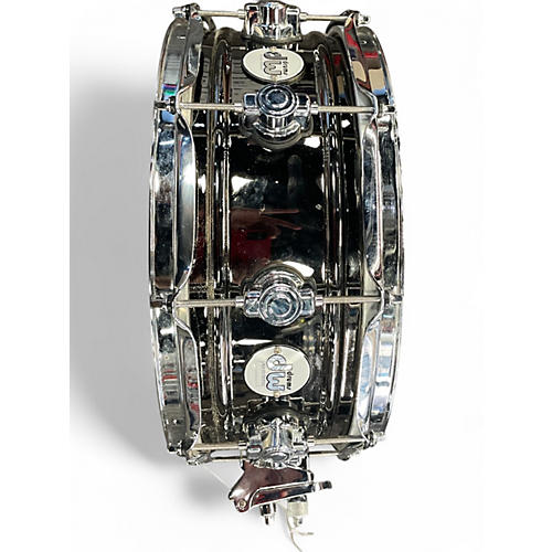 Used DW 5.5X14 Design Series Snare Silver Drum Silver 10