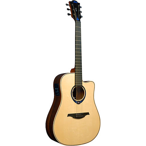 Lag Guitars Tramontane HyVibe THV30DCE Dreadnought Acoustic-Electric Smart Guitar Natural