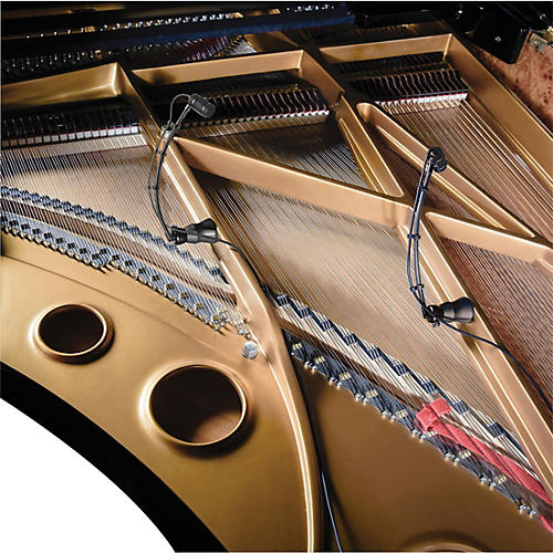 Audio-Technica ATM350PL Cardioid Condenser Instrument Microphone with Piano Mounting System (9