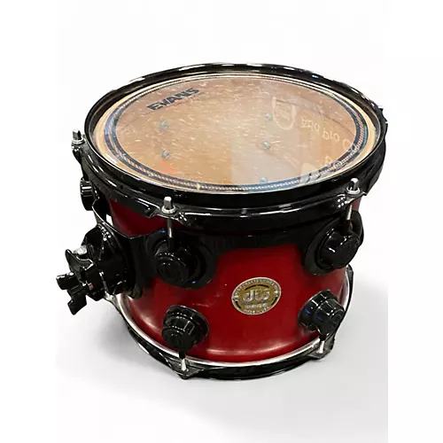 Used DW 4 Piece Collector's Series Maple Red Drum Kit Red
