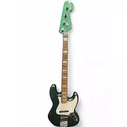 Used 2019 Fender Adam Clayton Jazz Bass Sherwood Green Metallic Electric Bass Guitar Sherwood Green Metallic