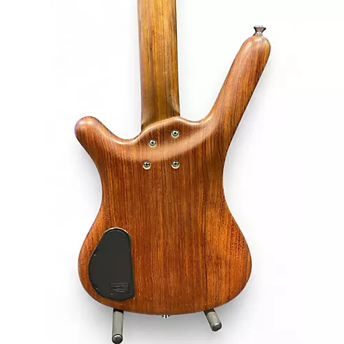 Used Warwick Pro Series Standard Corvette 4 String Fretless Natural Electric Bass Guitar Natural