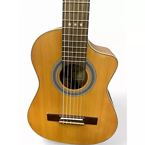 Used Ortega RQ Natural Classical Acoustic Electric Guitar Natural