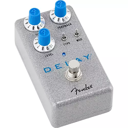 Fender Hammertone Delay Effects Pedal Gray and Blue