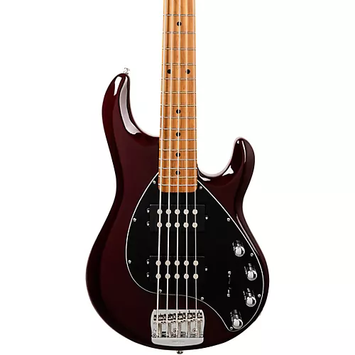 Ernie Ball Music Man StingRay Special 5 HH 5-String Bass Guitar Translucent Oxblood