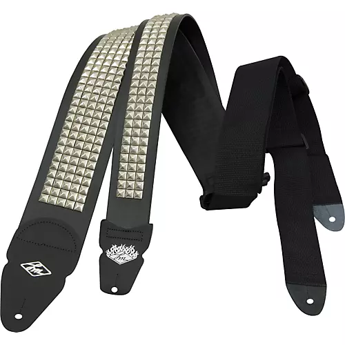 LM Products Studded Guitar Strap Black 2 in.