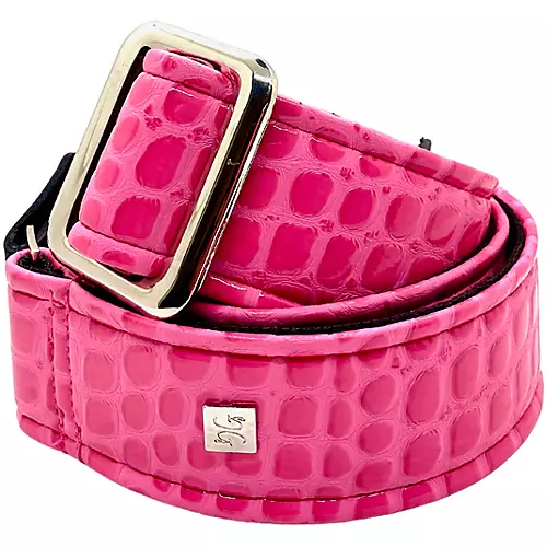 Get'm Get'm Aussie Gator Guitar Strap Burgundy 2 in.