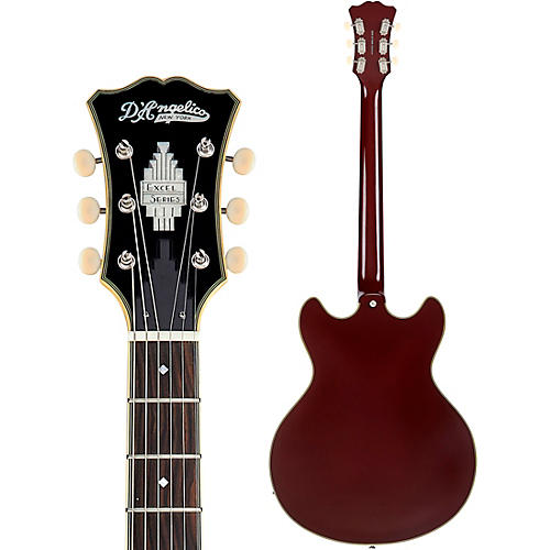 D'Angelico Excel DC Tour Semi-Hollow Electric Guitar With Supro Bolt Bucker Pickups and Stopbar Tailpiece Slate Blue