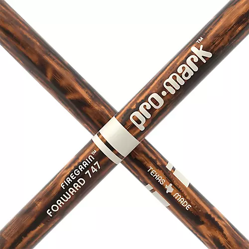 Promark Classic 747 Rock FireGrain Drum Sticks Wood