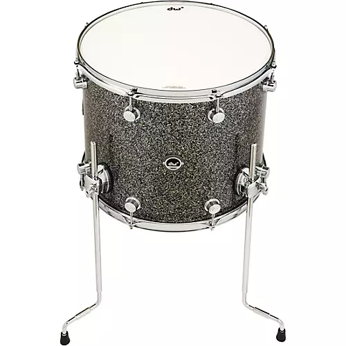DW DWe Wireless Acoustic/Electronic Convertible Floor Tom with Legs 14 x 12 in. Finish Ply Black Galaxy