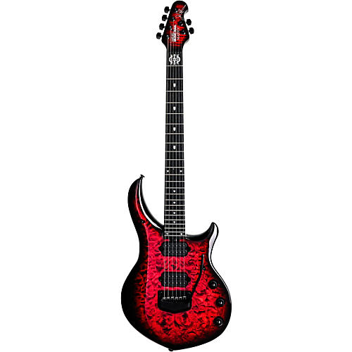 Ernie Ball Music Man John Petrucci BFR Majesty 6 Quilt Top Electric Guitar Red Nebula