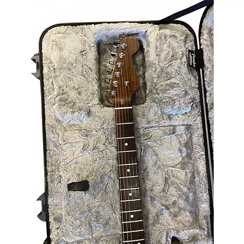 Used 2017 Fender American Professional Stratocaster with Rosewood Neck Daphne Blue Solid Body Electric Guitar Daphne Blue