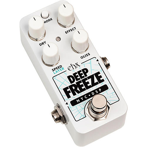Electro-Harmonix Deep Freeze Sound Retainer Effects Pedal White