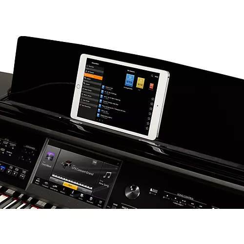 Yamaha Clavinova CVP-909 Digital Piano With Counterweight Keyboard and Bench Polished Ebony