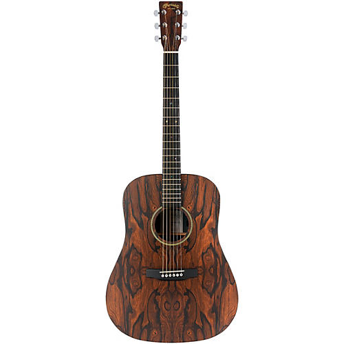 Martin D-X1E Special X Series HPL Ziricote Dreadnought Acoustic-Electric Guitar Natural