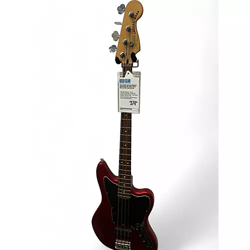 Used Squier Vintage Modified Jaguar Bass Hb Candy Apple Red Electric Bass Guitar Candy Apple Red