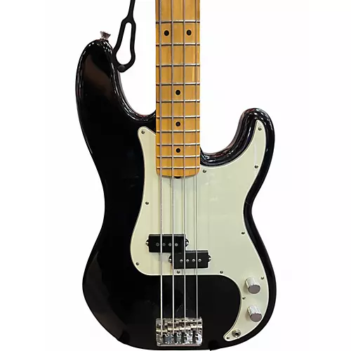 Used 2023 Fender American Professional II Precision Bass Black Electric Bass Guitar Black