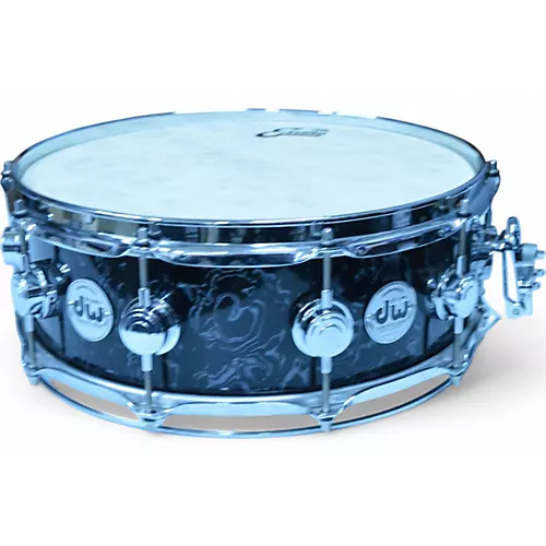 Used DW 5X14 Collector's Series Snare BLACK VELVET Drum BLACK VELVET 8