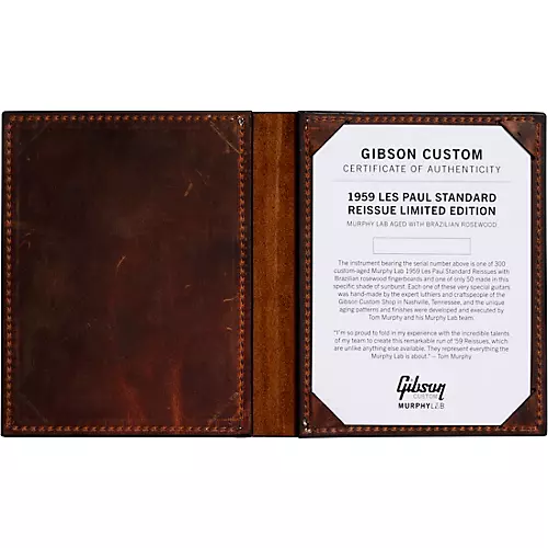 Gibson Custom 1959 Les Paul Standard Reissue Limited Edition Murphy Lab with Brazilian Rosewood Fingerboard Electric Guitar Tom's Lemon