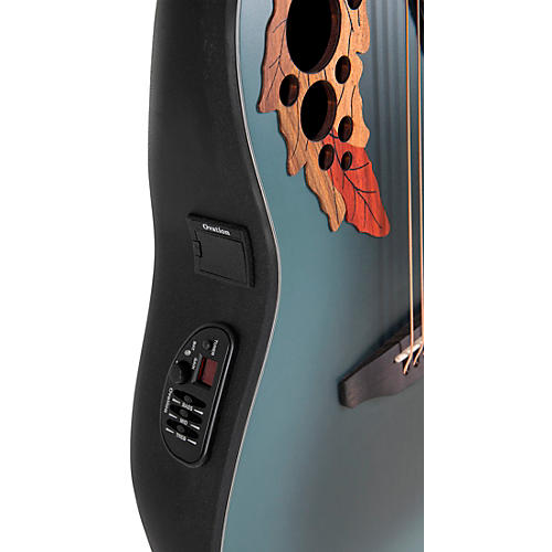 Ovation CE44 Celebrity Series Elite Mid-Depth Acoustic-Electric Guitar Reverse Blue Burst