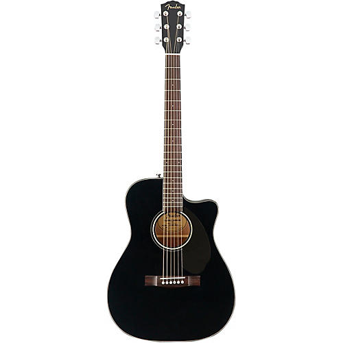 Fender CC-60SCE Concert Acoustic-Electric Guitar Black