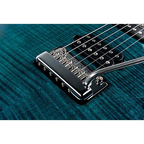 Ernie Ball Music Man JP15 Flamed Maple Top Electric Guitar Transparent Black