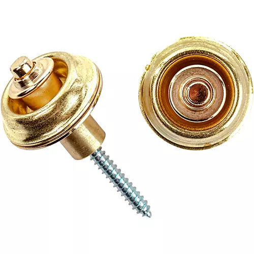 Dunlop Straplok Flush Mount Strap Retainer System Brass