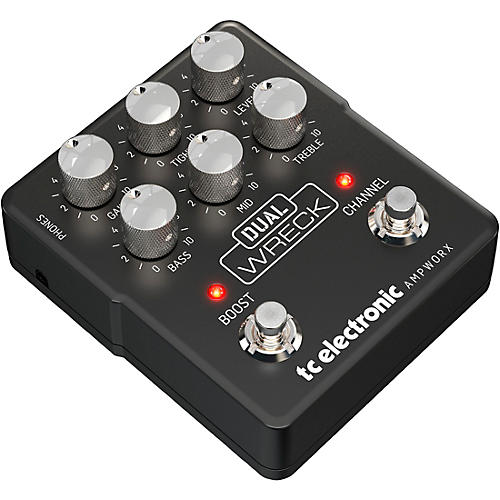 TC Electronic Ampworx Dual Wreck Preamp Pedal Black