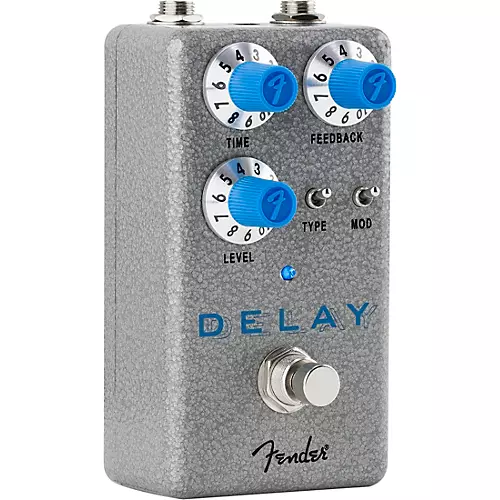 Fender Hammertone Delay Effects Pedal Gray and Blue