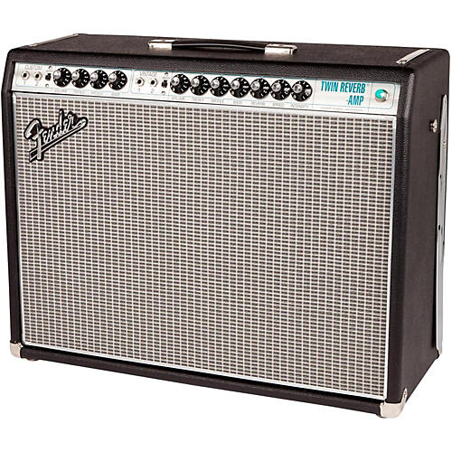 Fender '68 Custom Twin Reverb 85W 2x12 Tube Guitar Combo Amp With Celestion G12V-70s Speaker Black