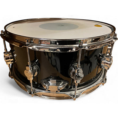Used DW 6.5X14 Design Series Snare Black Drum Black 15