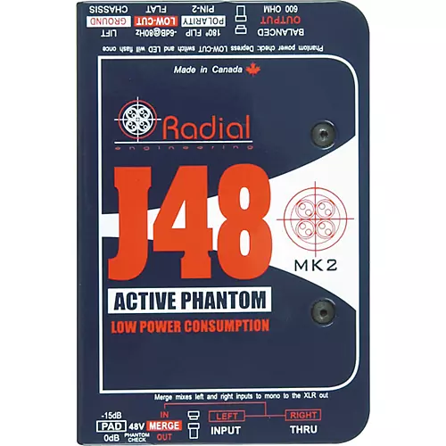 Radial Engineering J48 Phantom Powered Active Direct Box