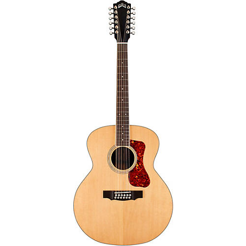 Guild F-2512E Deluxe Rosewood Westerly Collection Jumbo 12-String Acoustic-Electric Guitar Natural