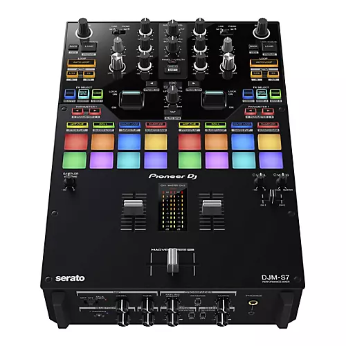 Pioneer DJ DJM-S7 2-Channel Battle Mixer for Serato DJ & rekordbox With Performance Pads