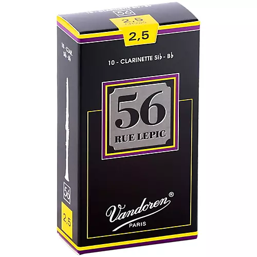 Vandoren 56 rue Lepic Bb Clarinet Reeds Strength 3.5+ Box of 10