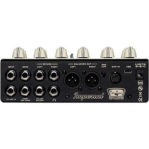 Tone King Imperial Preamp Effects Pedal Cream and Black