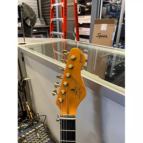 Used Dean Zelinsky Dellatera Z-Glide Custom Black Solid Body Electric Guitar Black