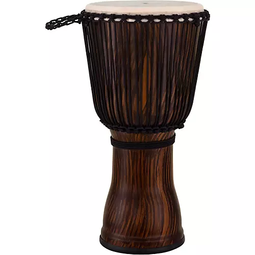 Pearl Rope-Tuned Djembe With Seamless Synthetic Shell 12 in. Artisan Straight Grain Limba