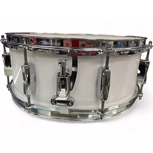 Used Pearl 14X5.5 EXPORT SNARE White Drum White 211
